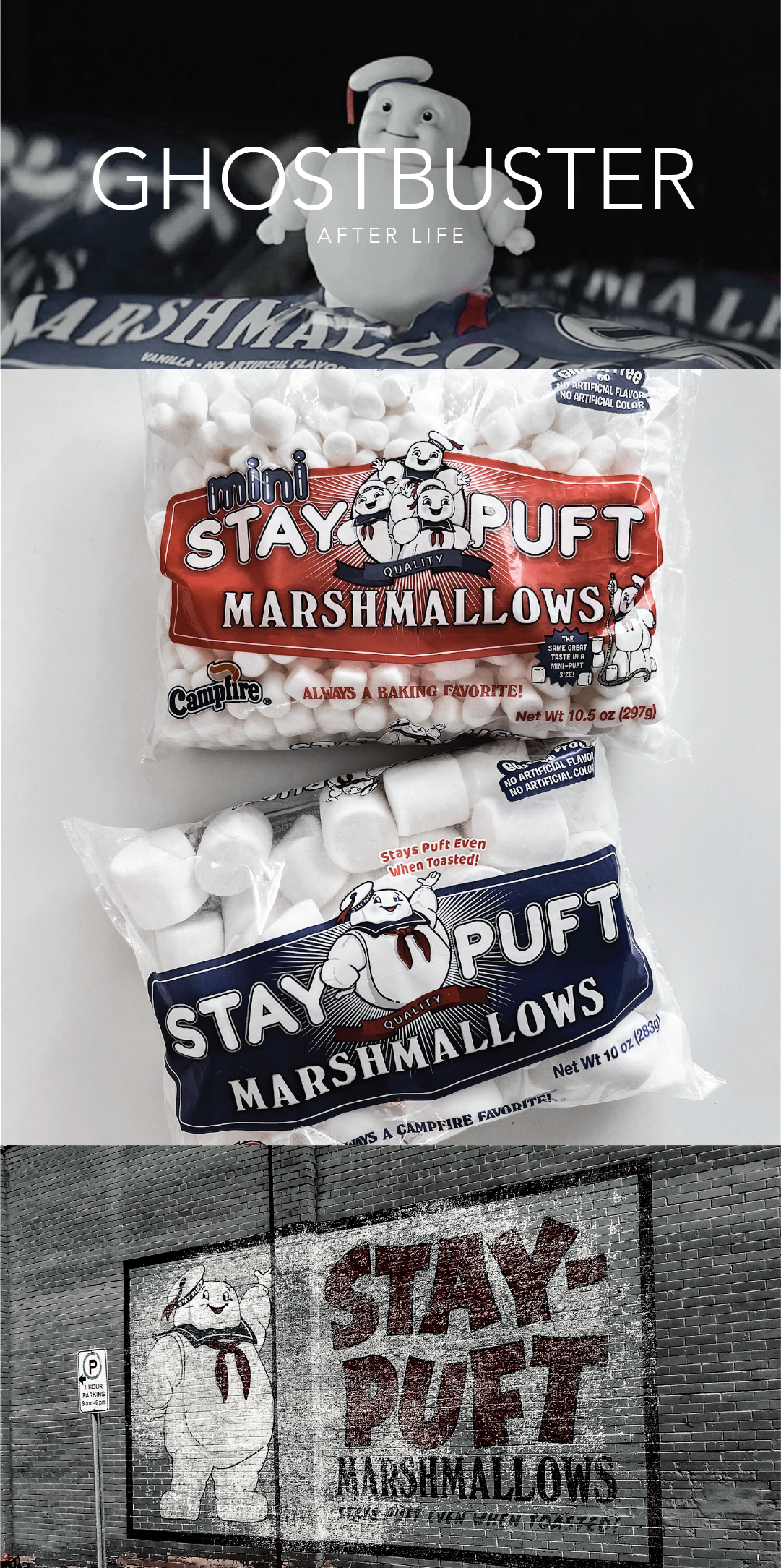  1.Staypuft Marshmallows  2.Staypuft Billboard  —  Ghostbusters Afterlife 2021  