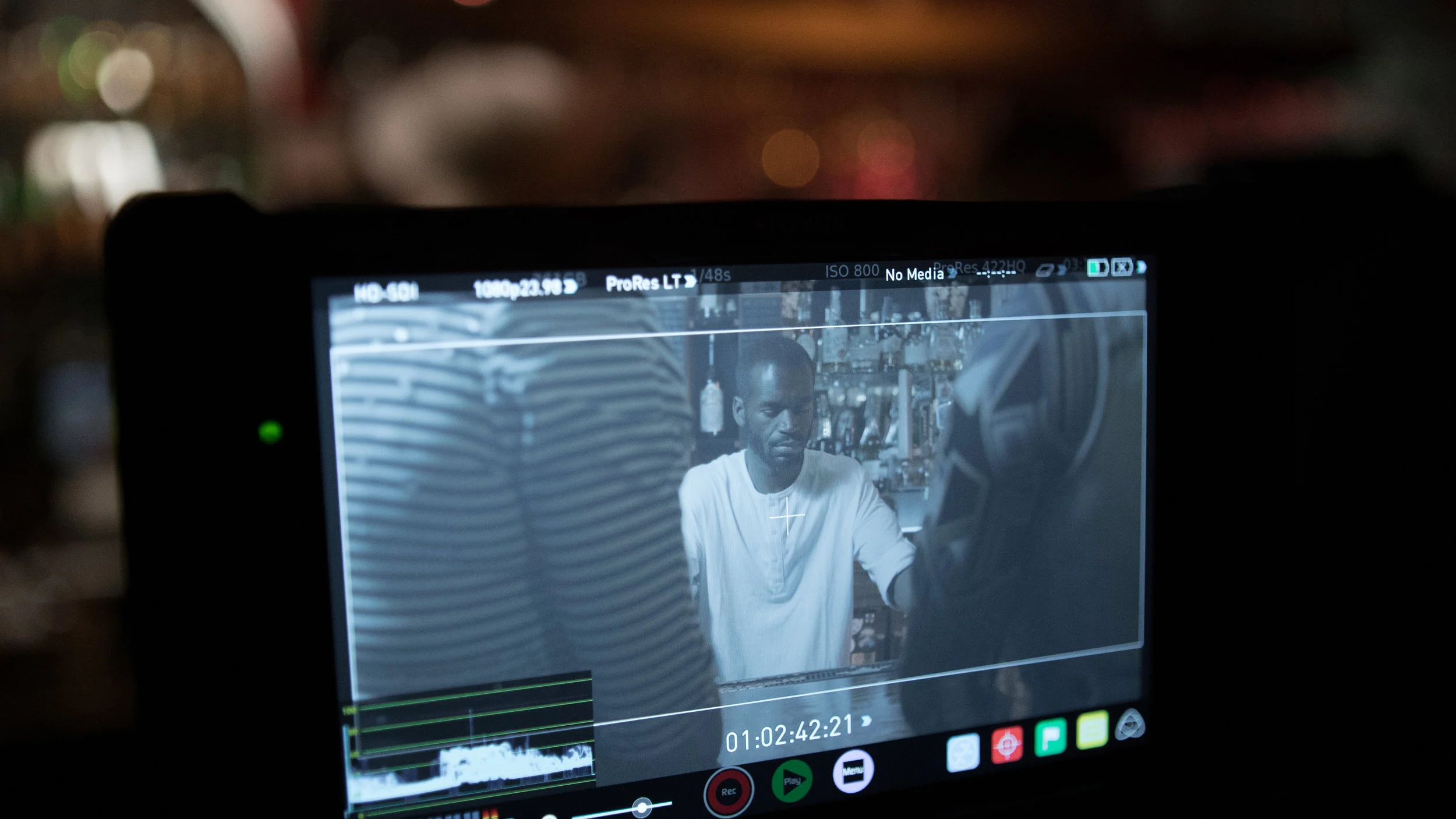 A director's monitor is super cool to have...when there's not a lagging signal...