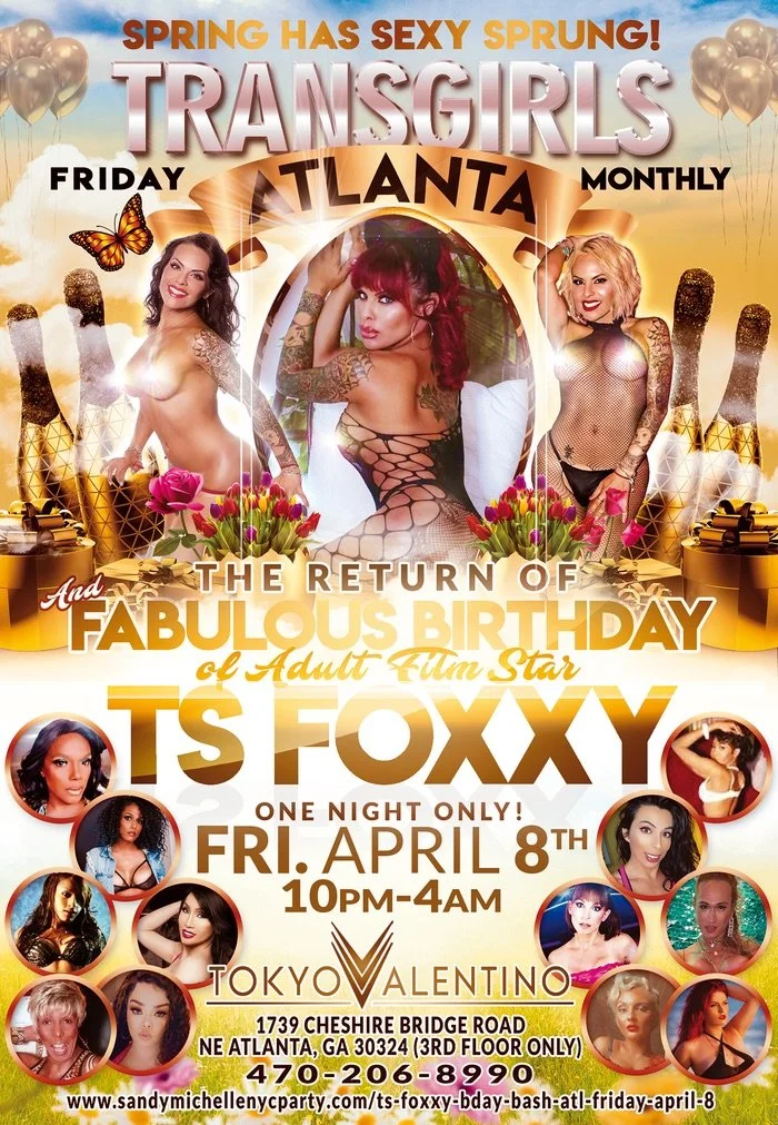 Foxxy’s Birthday Bash Slated for Tomorrow Night at Transgirls Monthly Event in Atlanta
