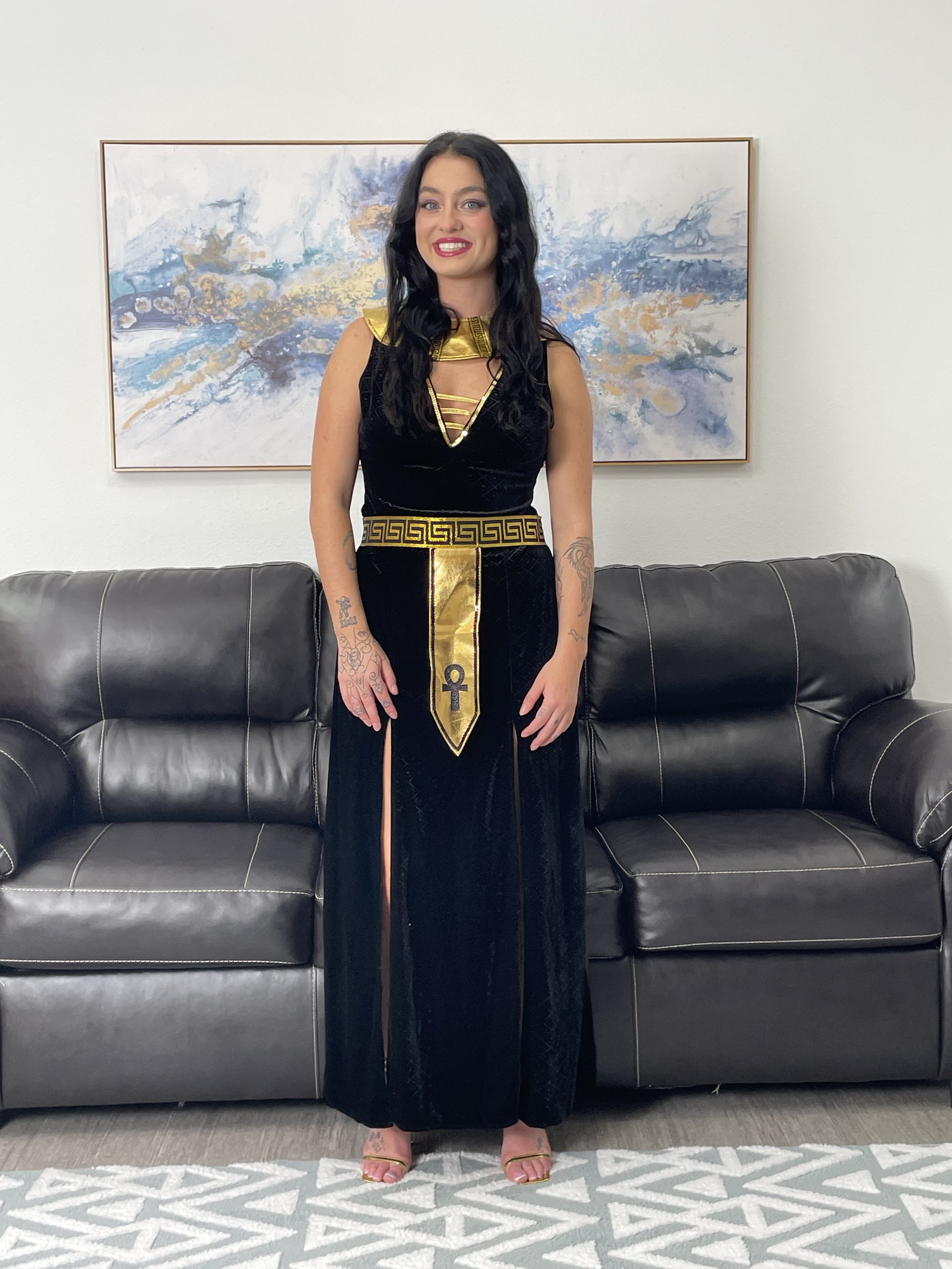 Violet Ray Stuns as Egyptian Queen on XXXJobInterviews.com