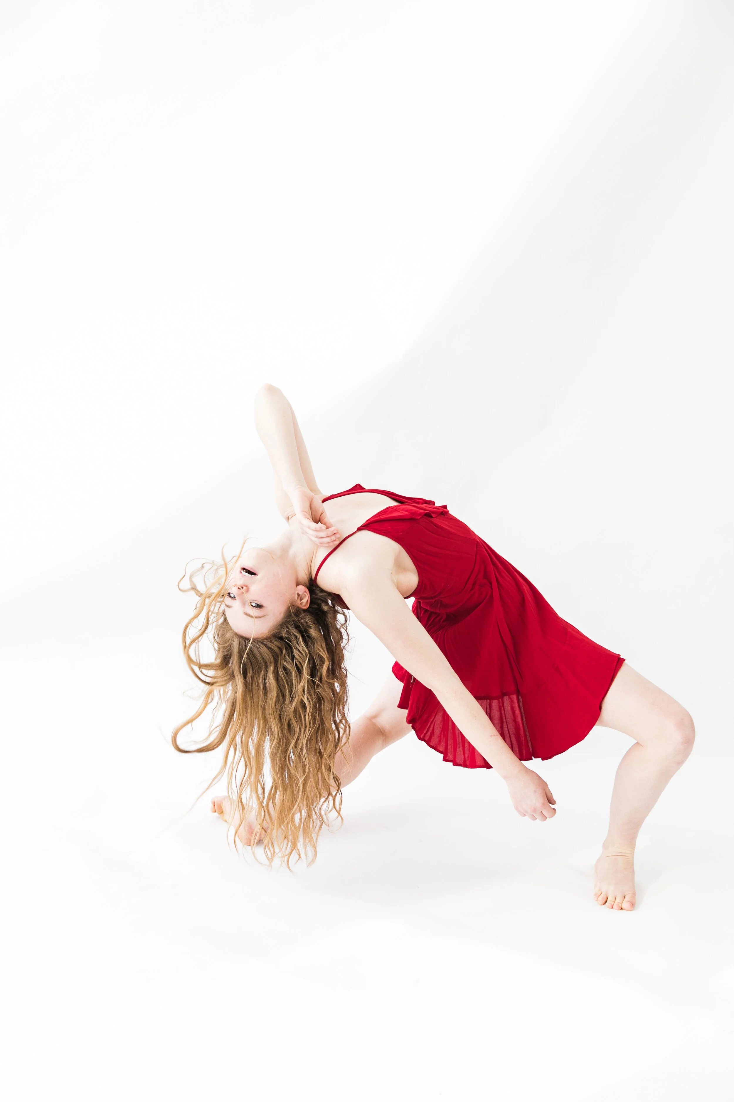 Elle Leach in Red