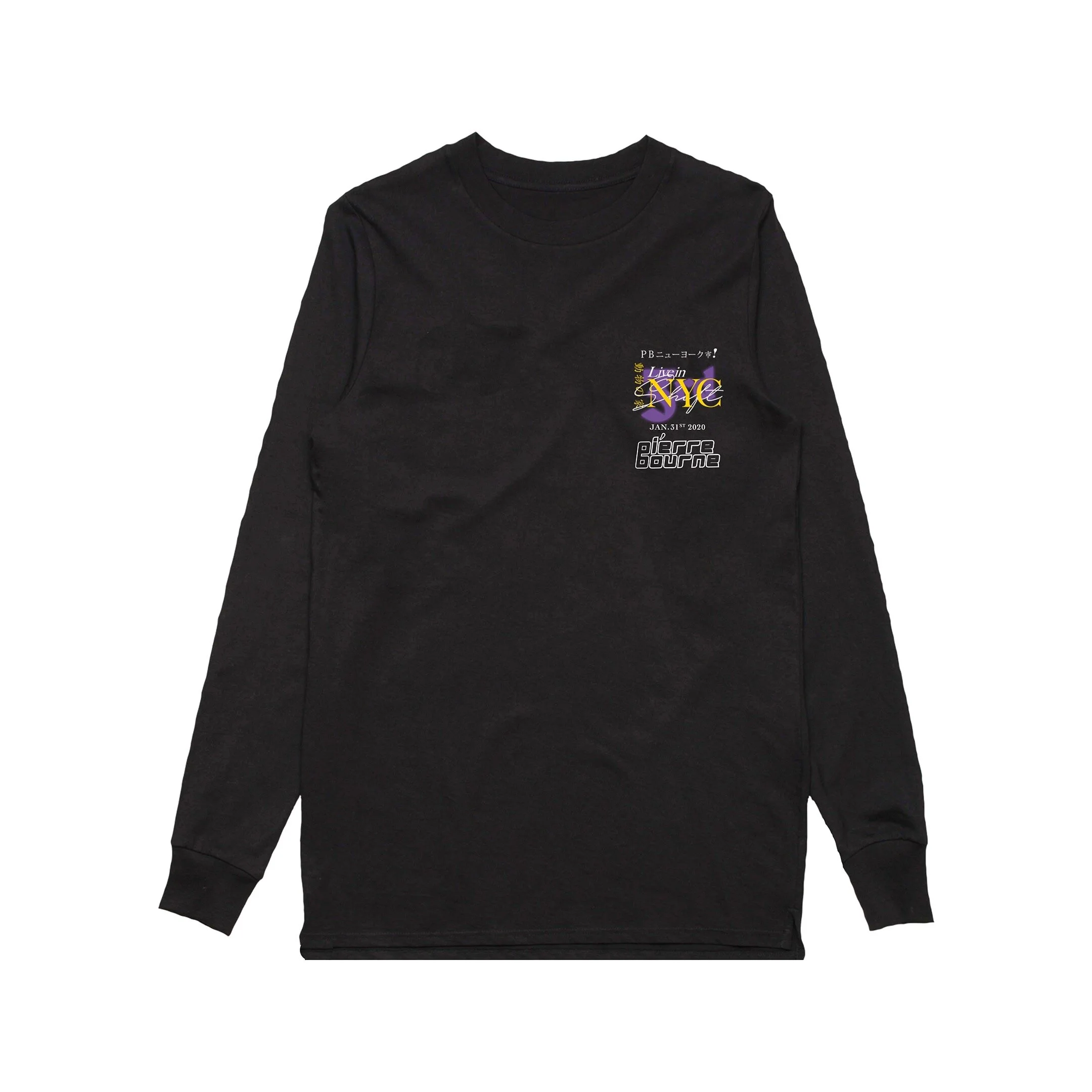 3rdShiftNYC "Pi'erre Bourne Live In NYC" Long Sleeve 