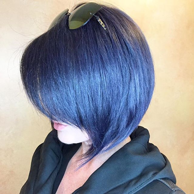 Moonblue #schwarzkopfusa #bob #modernsalon #sfhair #sfsalon