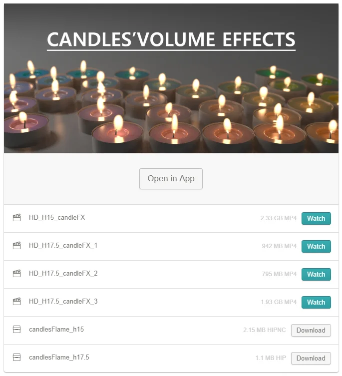 Candles' Flame Effects —