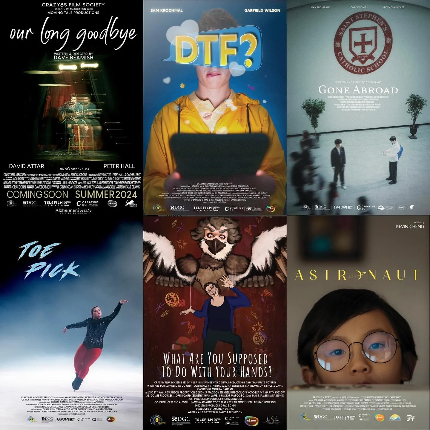A little late, but congrats to the top 6 @crazy8sfilms  that premiered a little over a month ago: @dtfthefilm @ourlonggoodbye @harpy_film @toepickfilm @ourlonggoodbye and Astronaut! It was an absolute pleasure being your casting coordinator this year