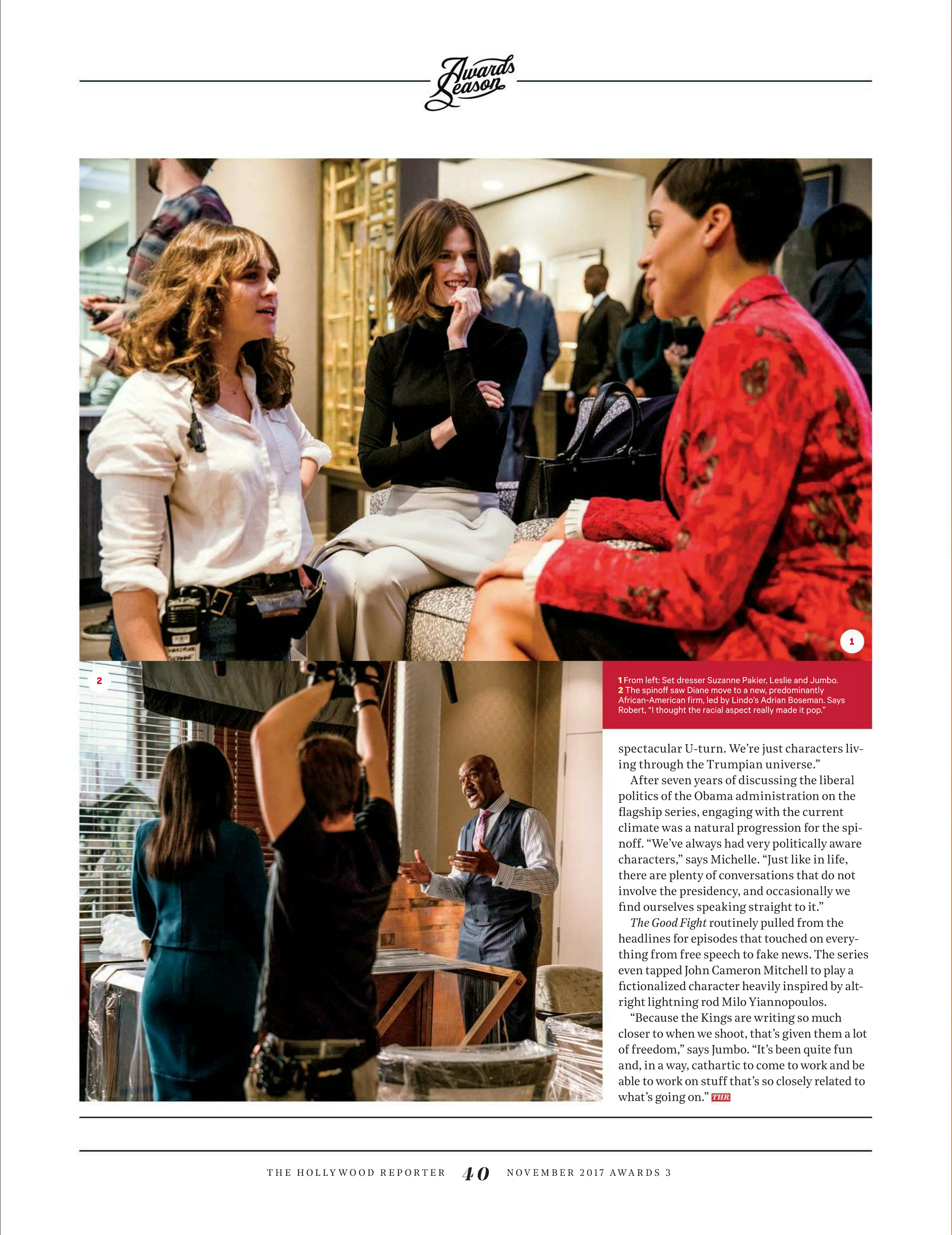 BTS of “The Good Fight” for The Hollywood Reporter