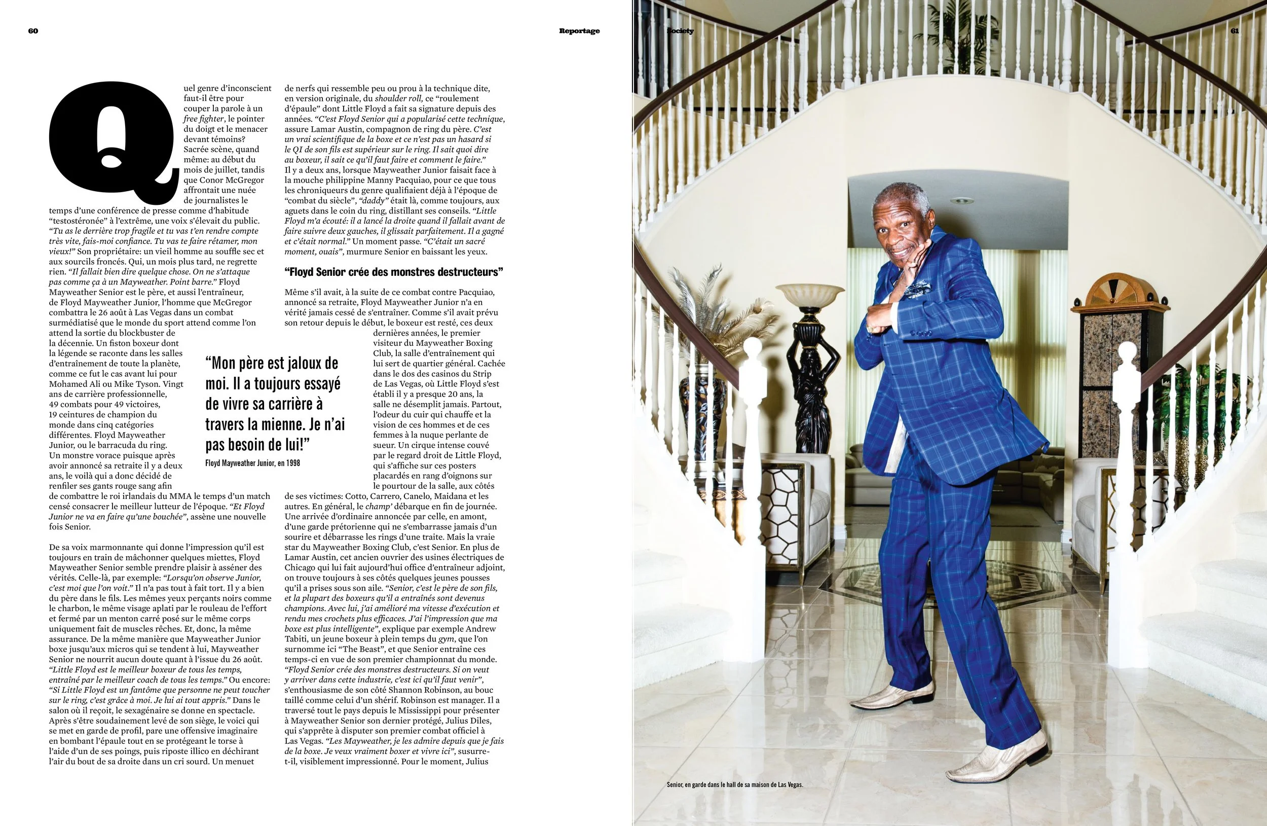 Floyd Mayweather Sr. for Society Magazine