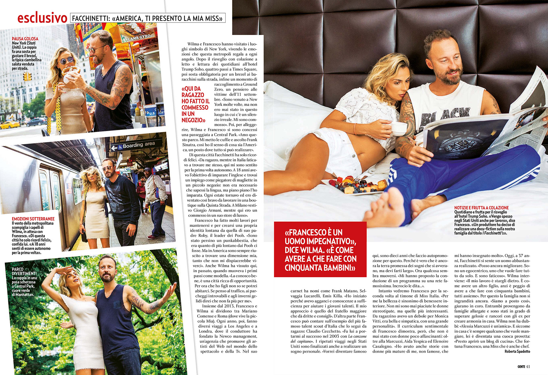  Wilma and Francesco Facchinetti for Gente Magazine 