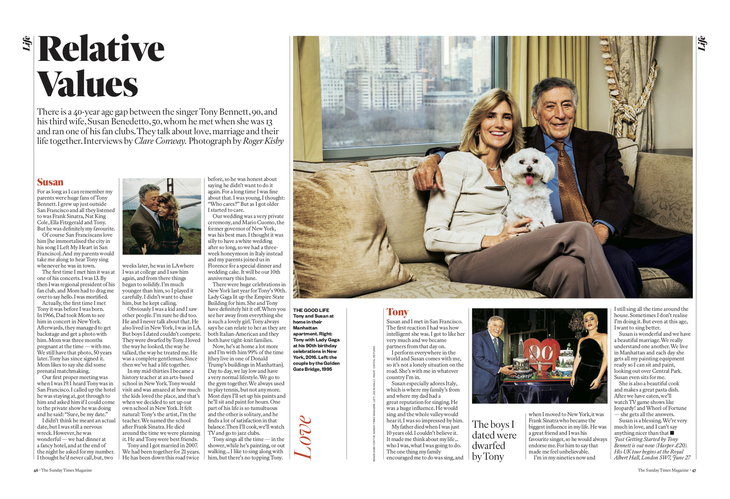  Tony Bennett and Susan Benedetto for The Sunday Times Magazine 