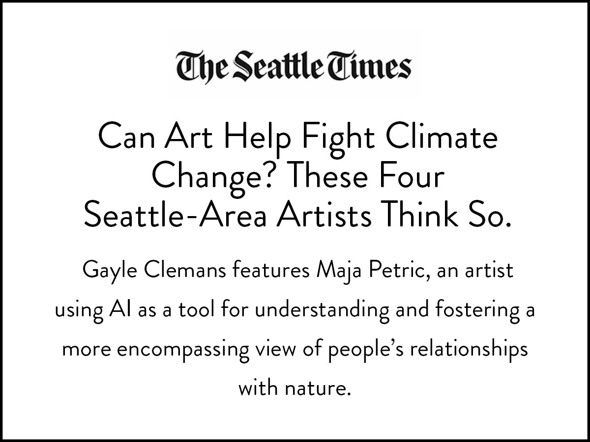 The Seattle Times feature how artists like Maja Petric and others engage people in climate change.