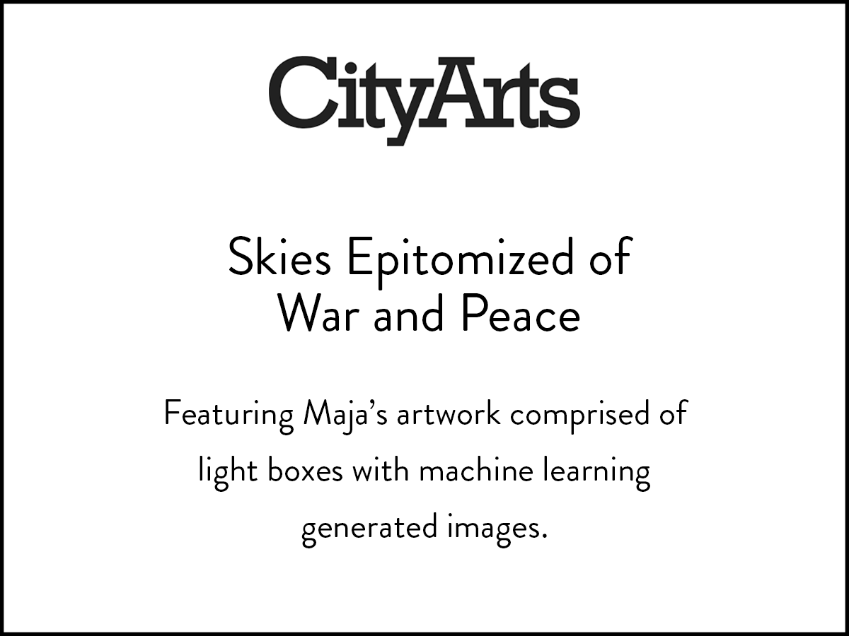 City Arts feature Maja Petric's light boxes with a machine learning algorithm by Nebojsa Jojic.