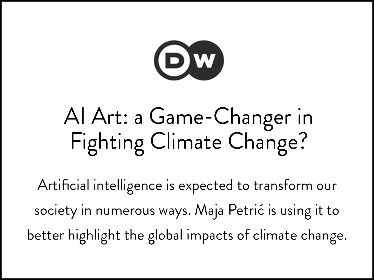 Maja Petric discusses her art installations with DW, and how AI art can help fight climate change.