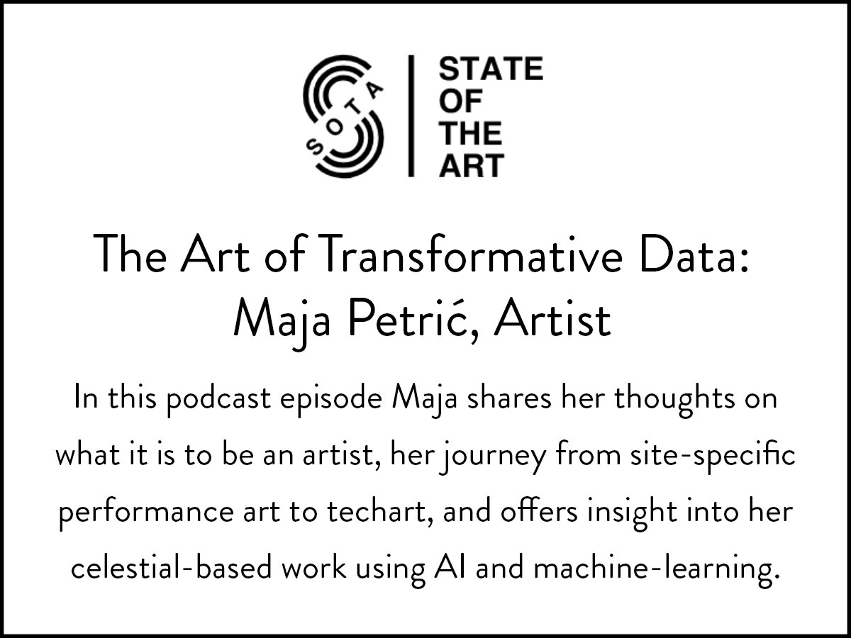 State of the Art welcome Maja Petric as a guest in an episode of the podcast on the Art of Transformative Data.