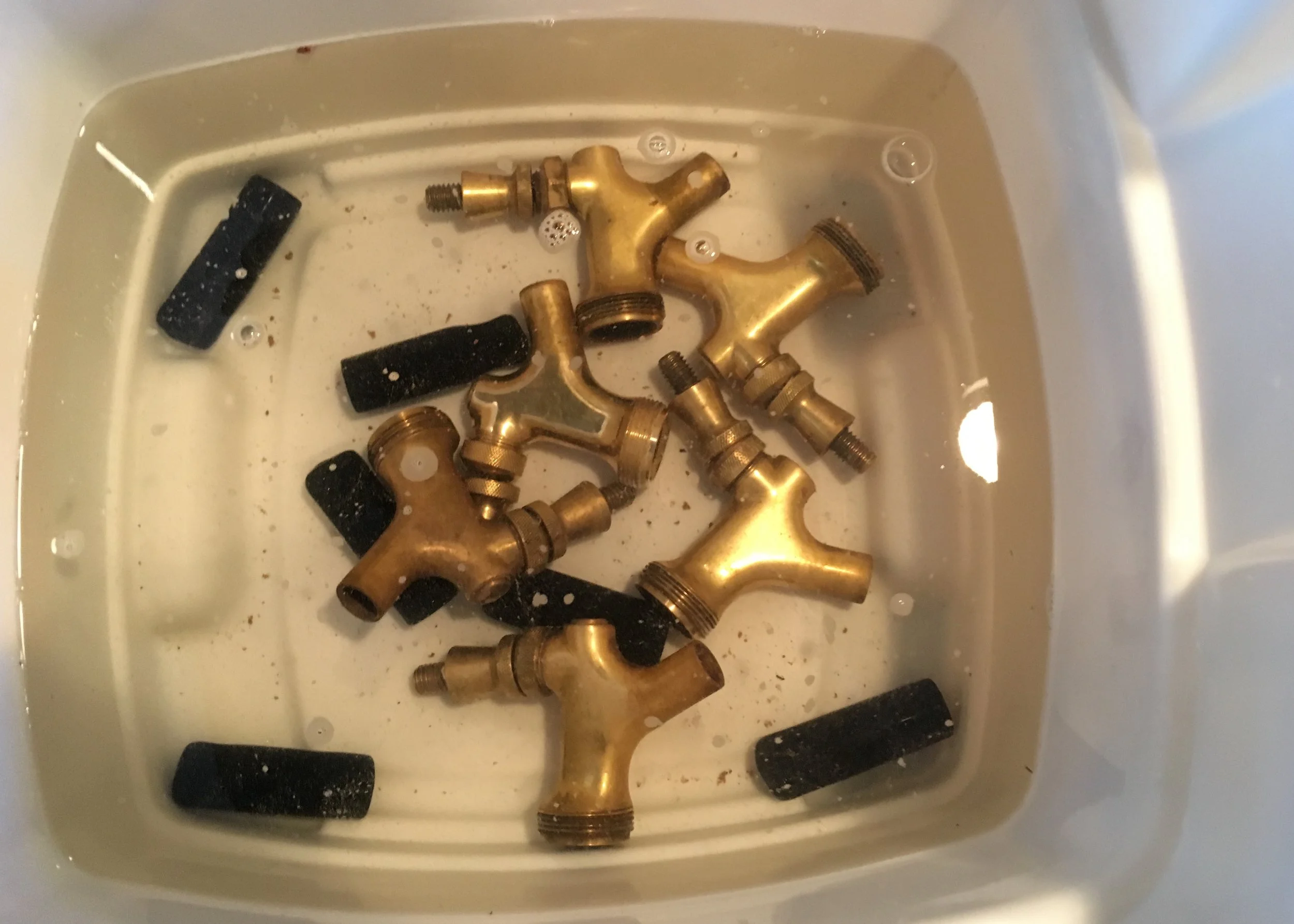 Bacterial growth and sediment build up in faucets and lines. Leading to off flavors and lost sales.