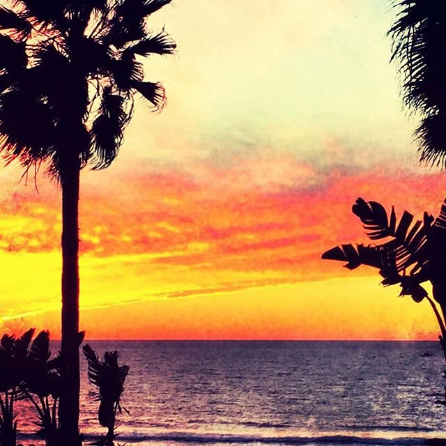 Sunset south of the border