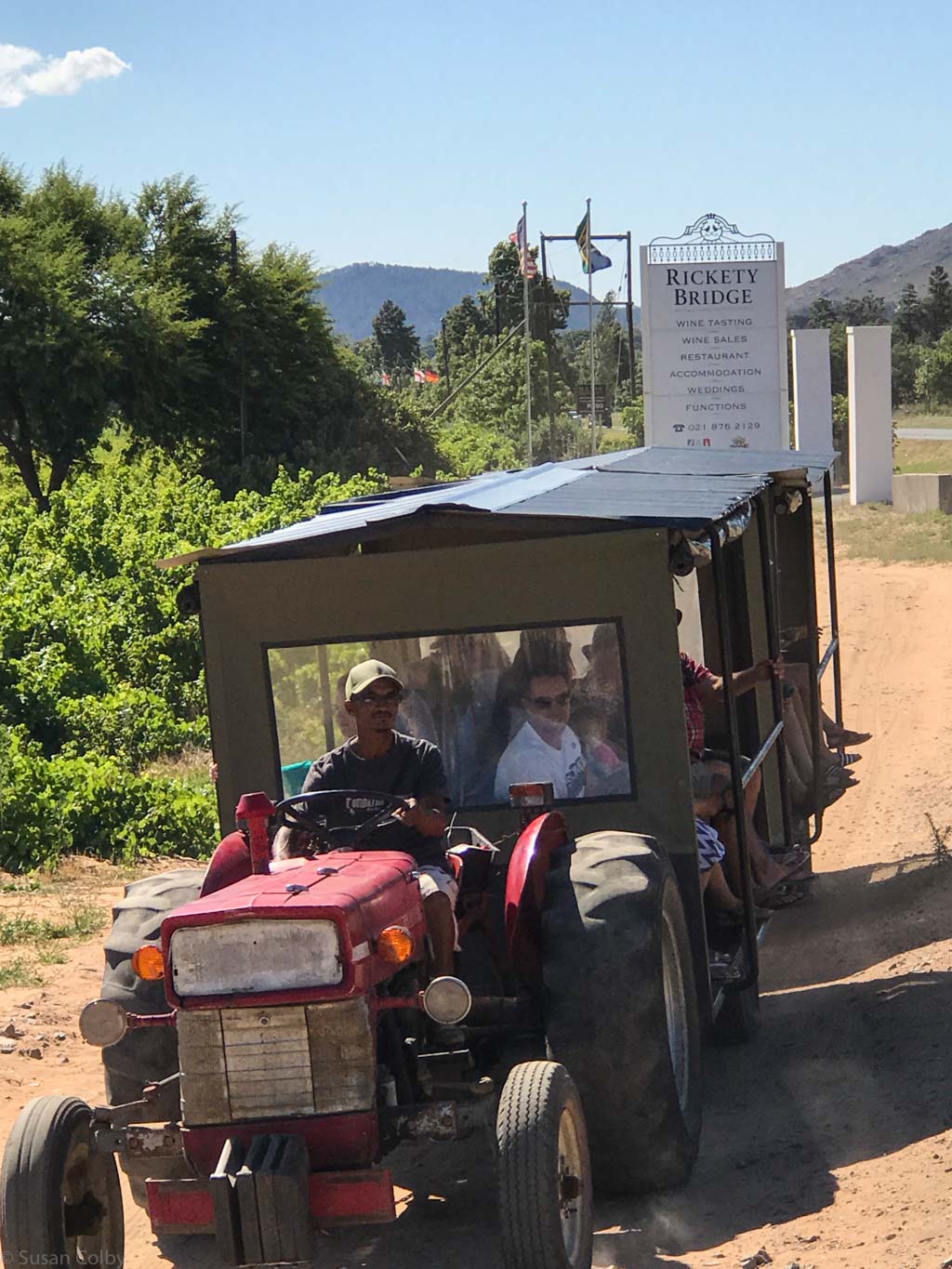 Old tractor that towed us