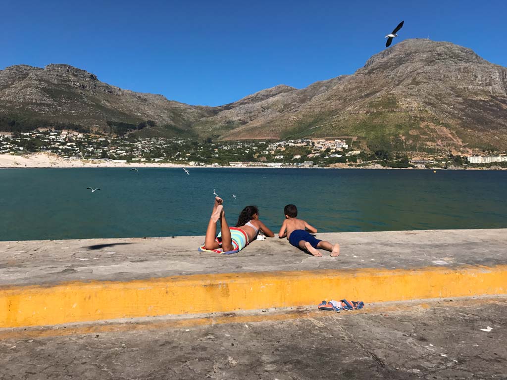 Kids on the dock