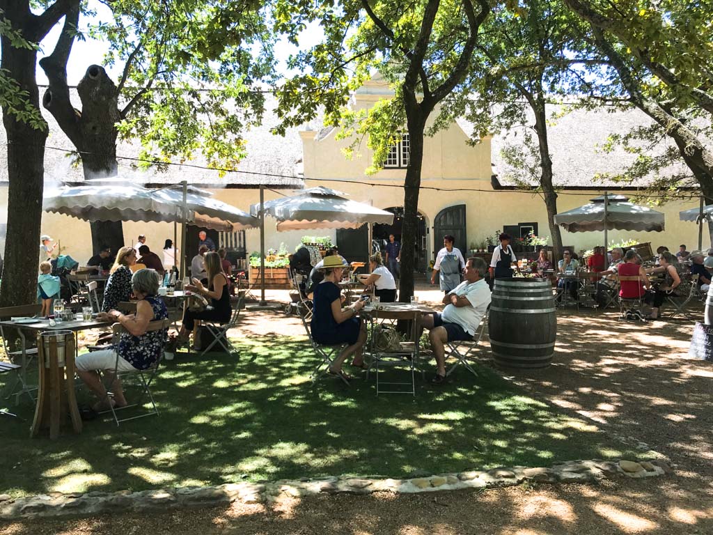 Lunch under the trees