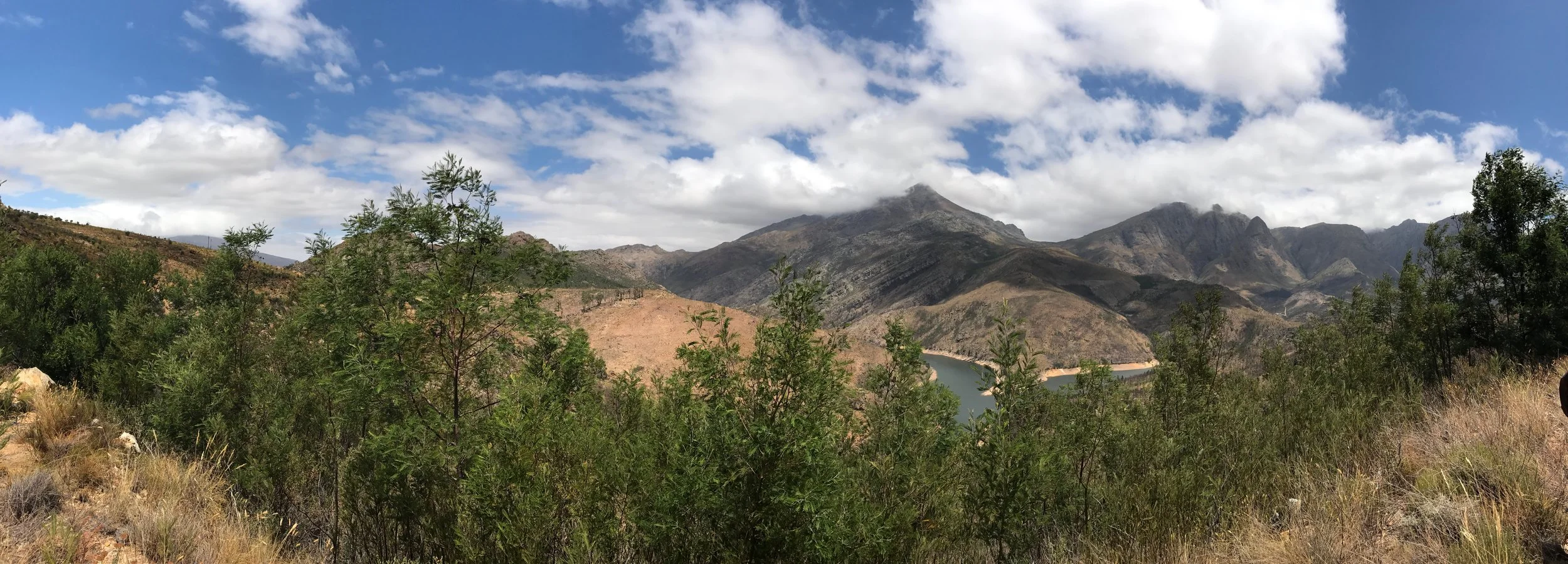 Looking down on Elandskloof Dam