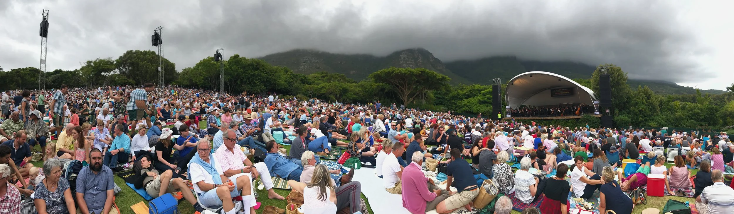 The crowds at Kirstenbosch