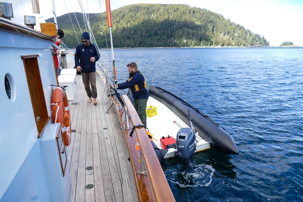  Kyle and Matt preparing to take us ashore 