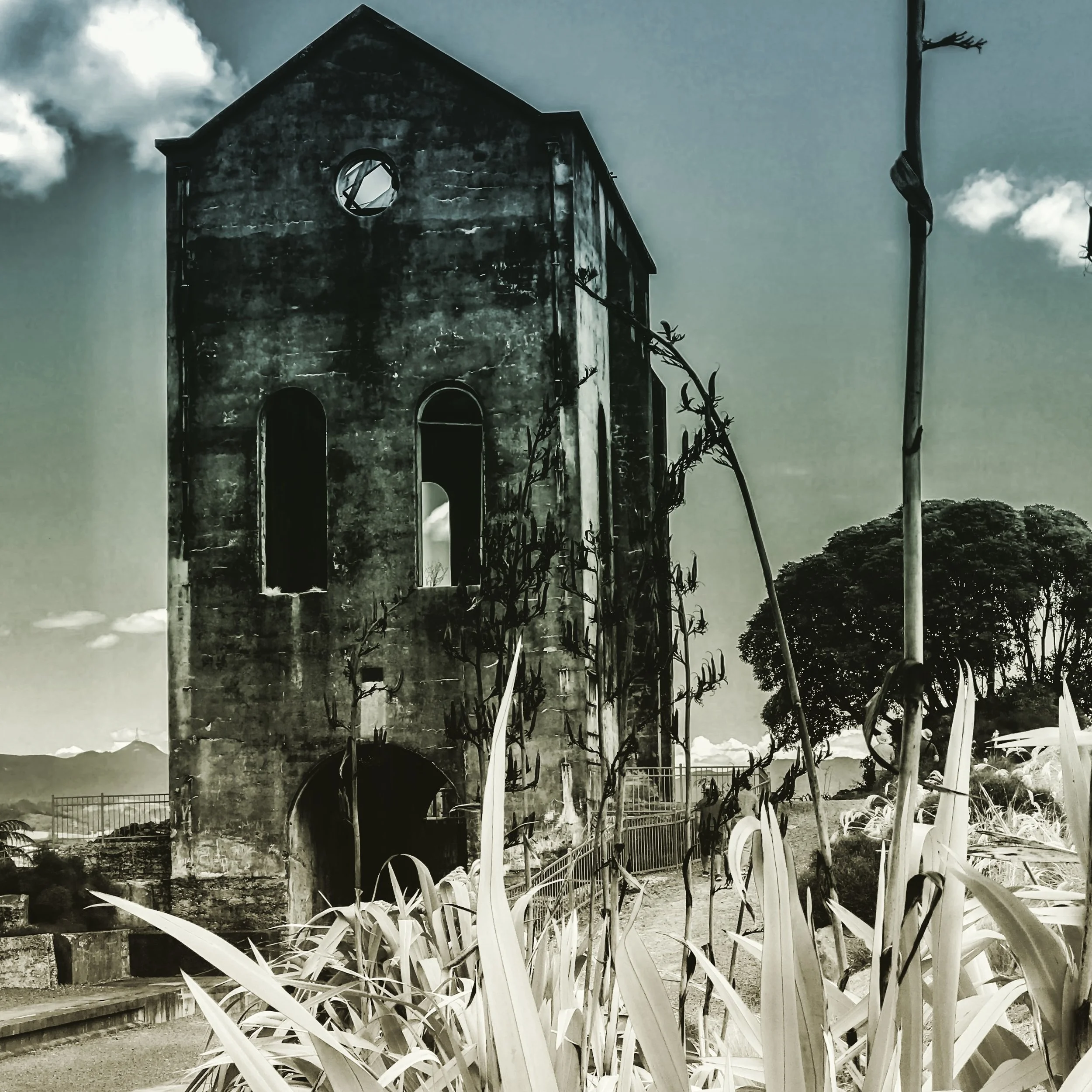  Mining tower in Waihi 
