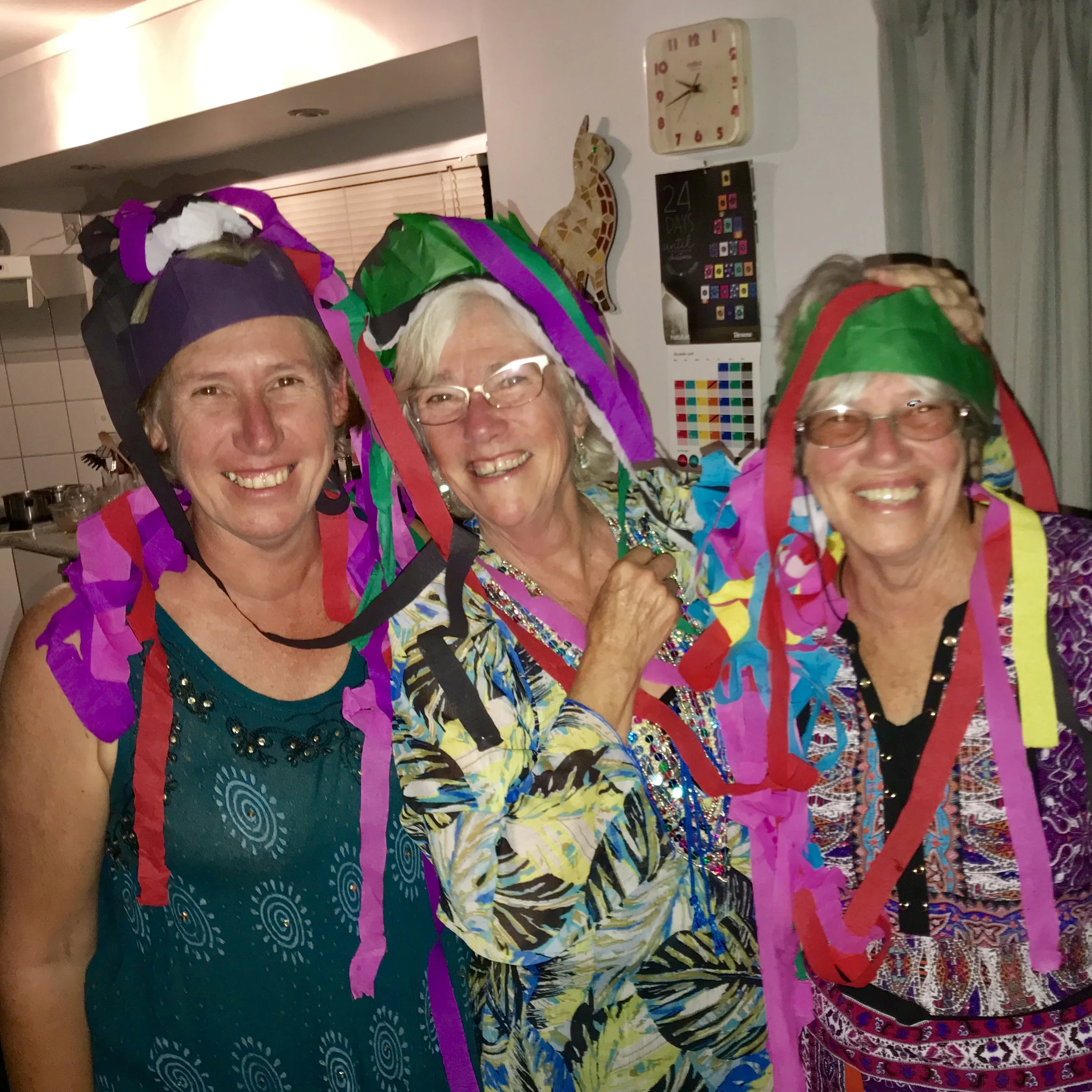  Silly girls at Christmas 