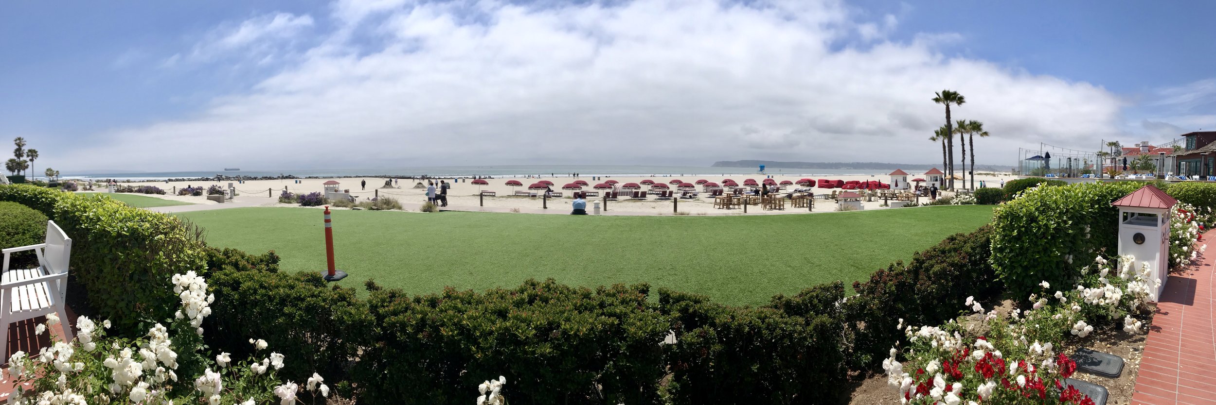 The beach at Hotel Del Coronado