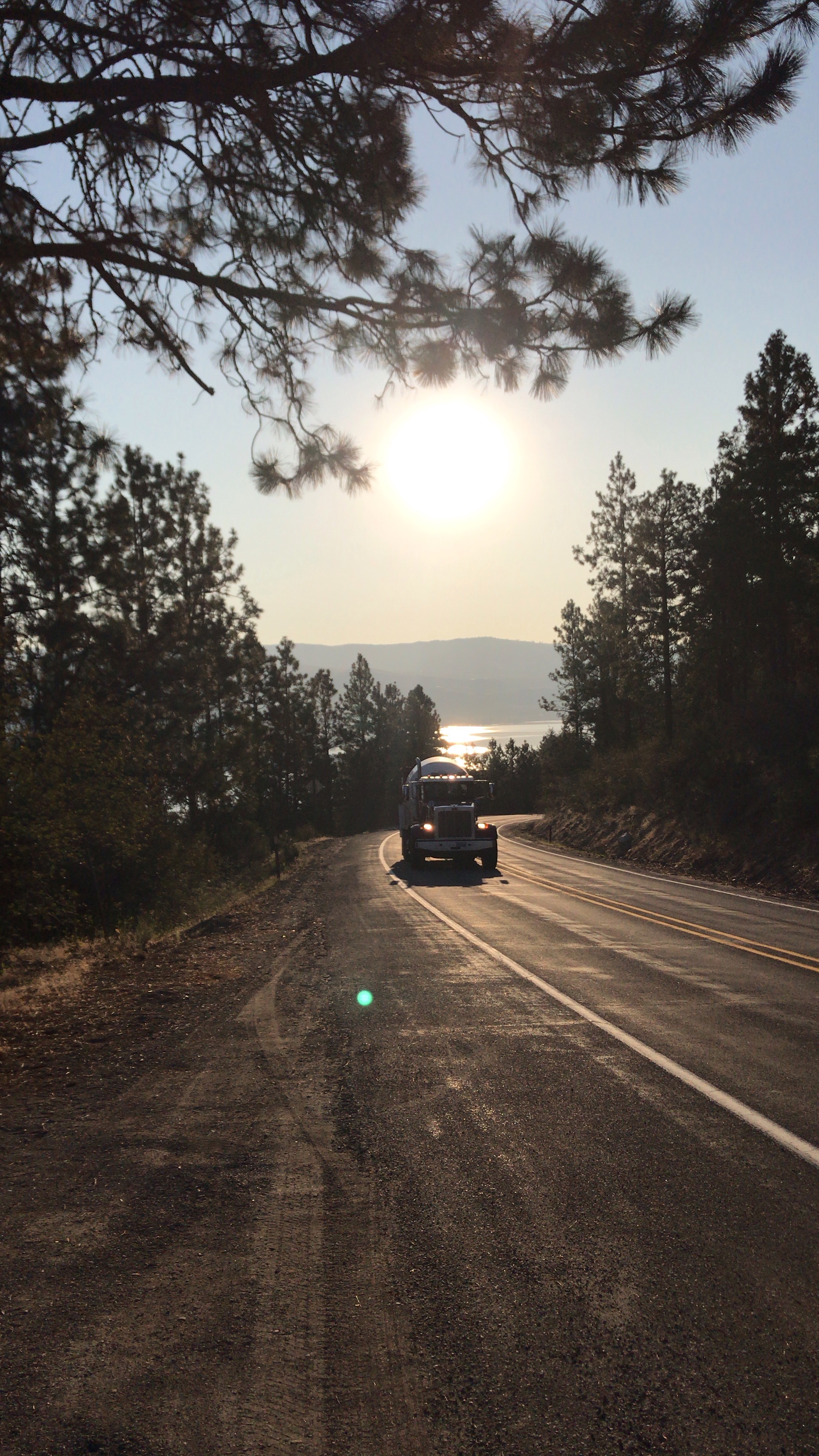 Leaving the lake