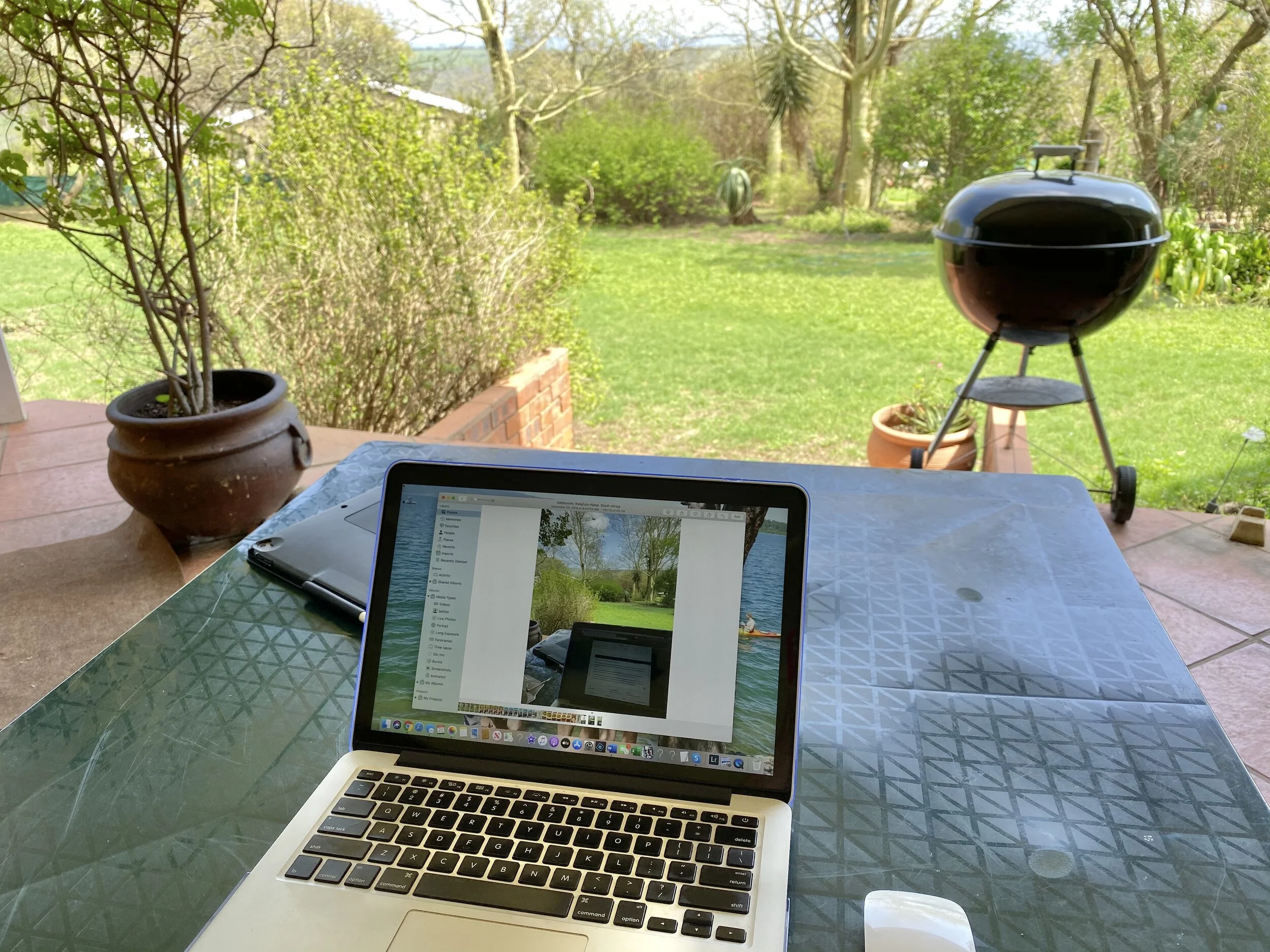 Yes, the braai is a permanent fixture on the veranda!