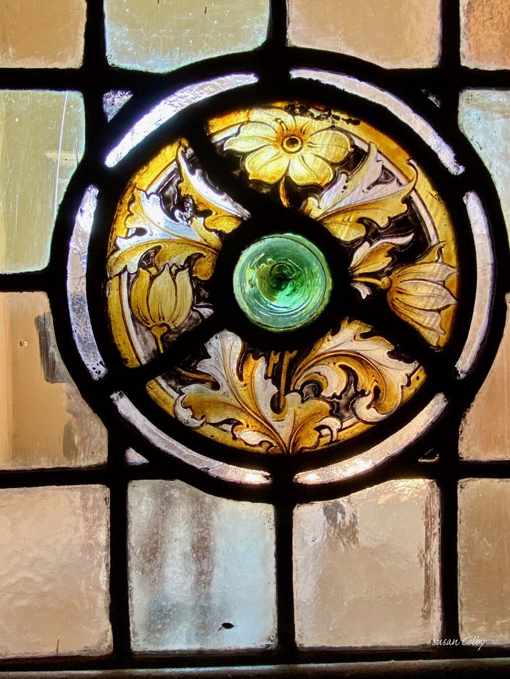 Stained glass at Kearsney Manor