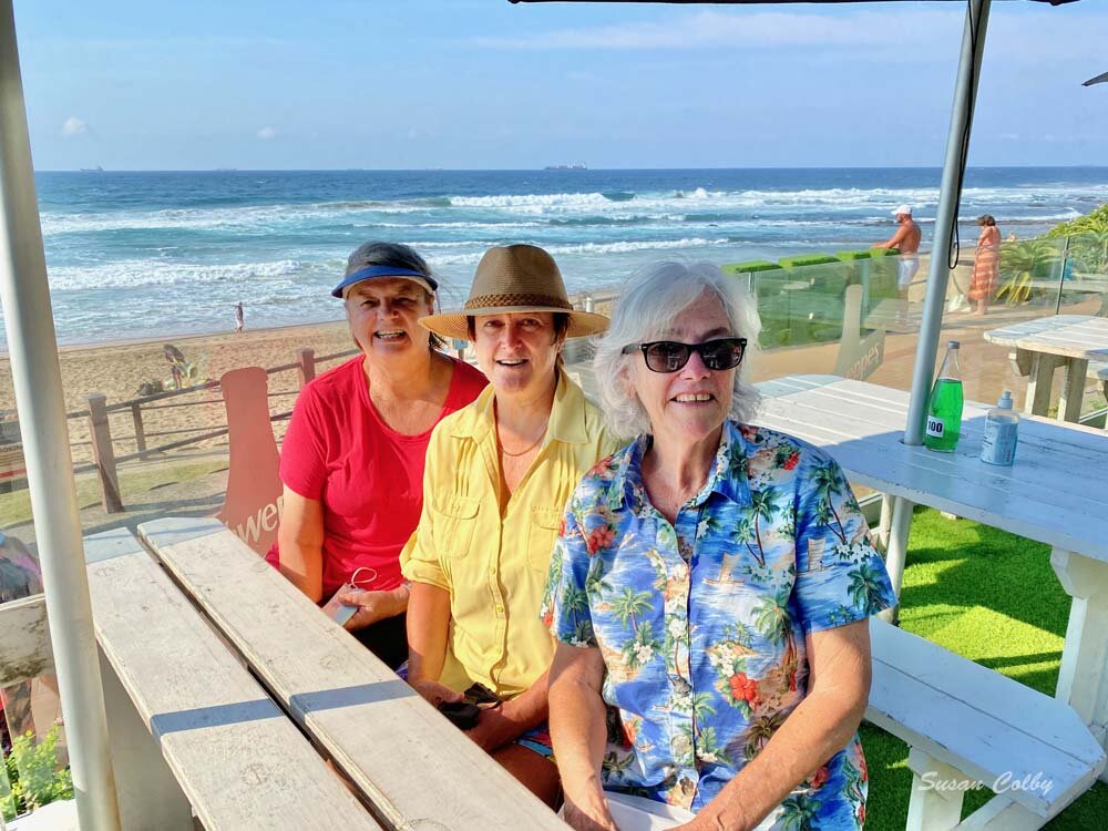 Jeanne, June and me after breakfast