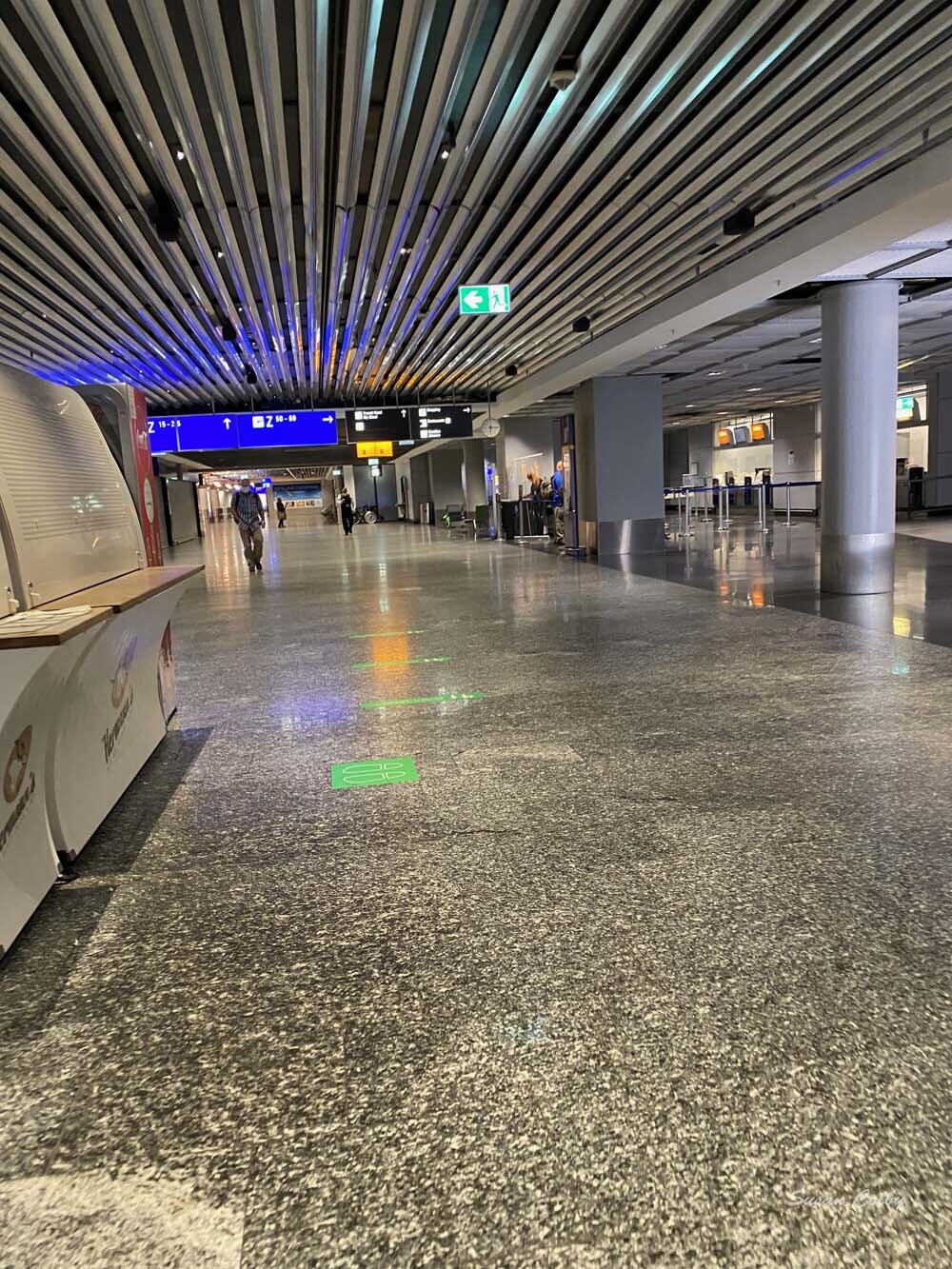 Empty Frankfurt Airport