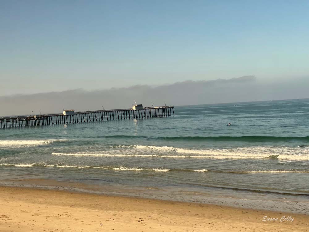 The train heading south to San Diego