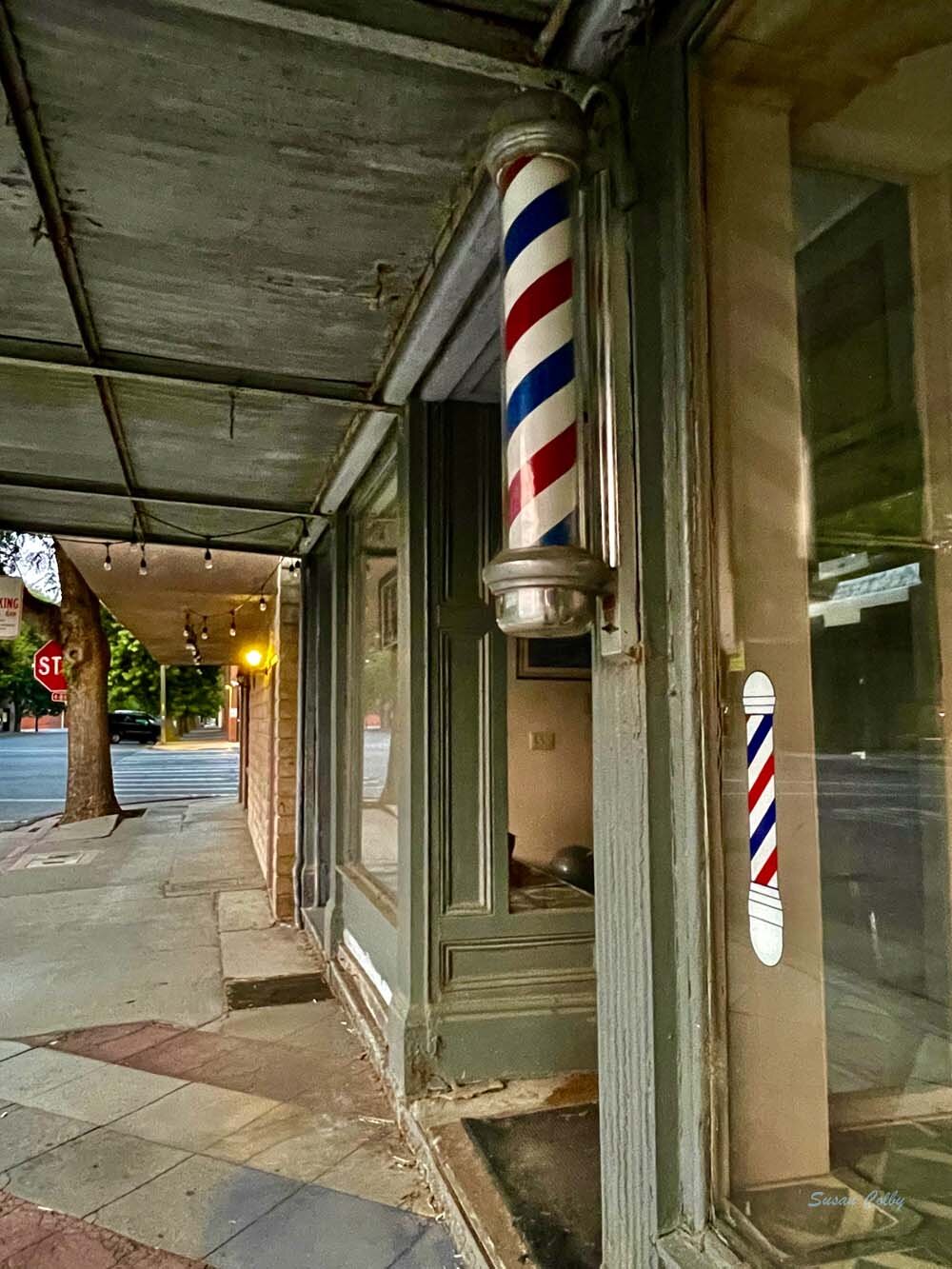 Deserted barber shop