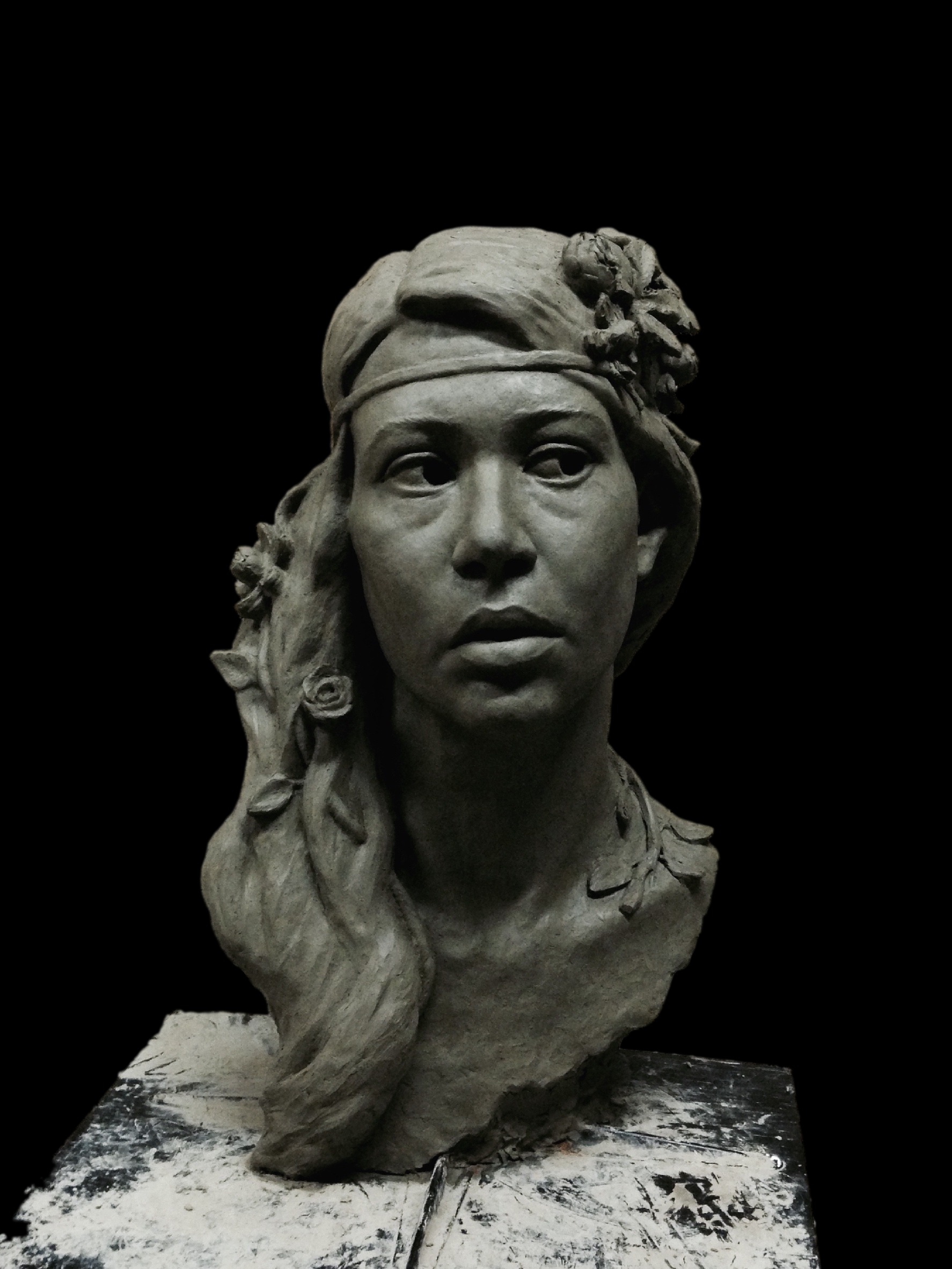 "The Goddess Freya",in clay