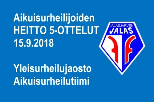 Aikuisurheilijoiden avoimet heitto 5-ottelut 15.9.2018