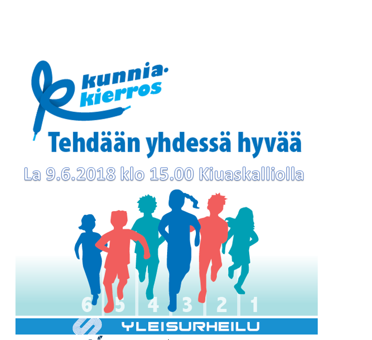 Kunniakierros-tapahtuma Kiuaskallion urheilukentällä 9.6.2018 klo 15.00