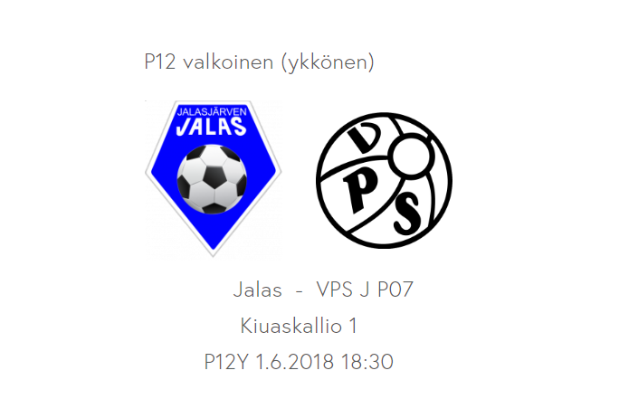 Jalkapallo P12 ykkösen ottelu Jalas - VPS J07