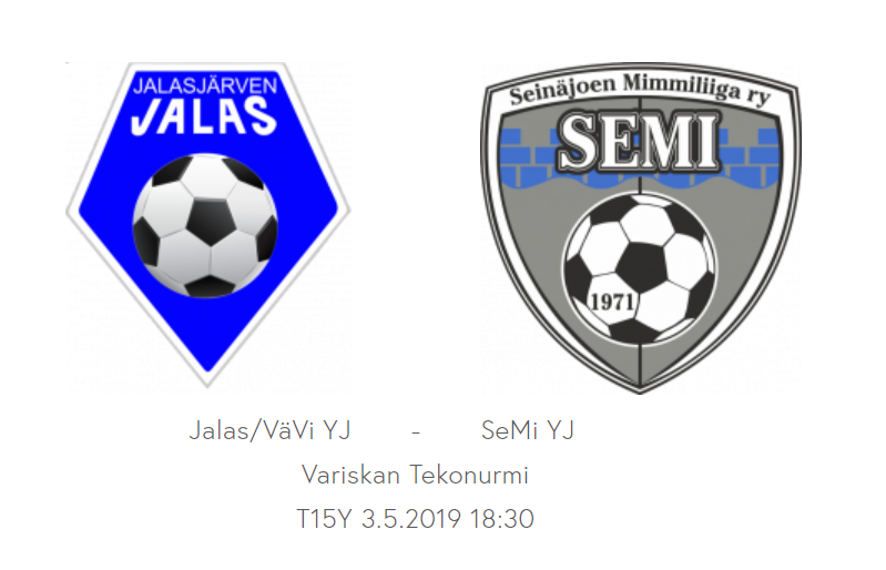 Jalkapallon T15 kotipeli Jalas/Vävi YJ - SeMi YJ