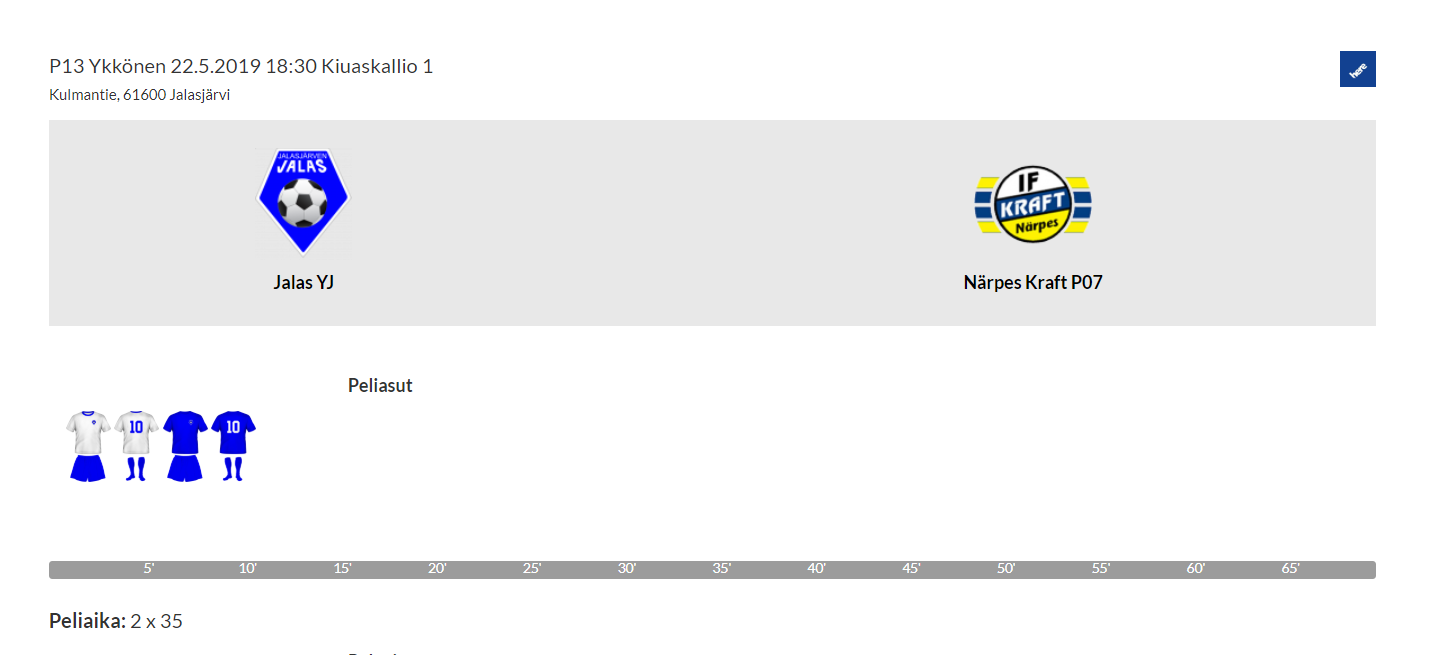Jalkapallon P13 kotipeli Jalas YJ - Närpes Kraft P07