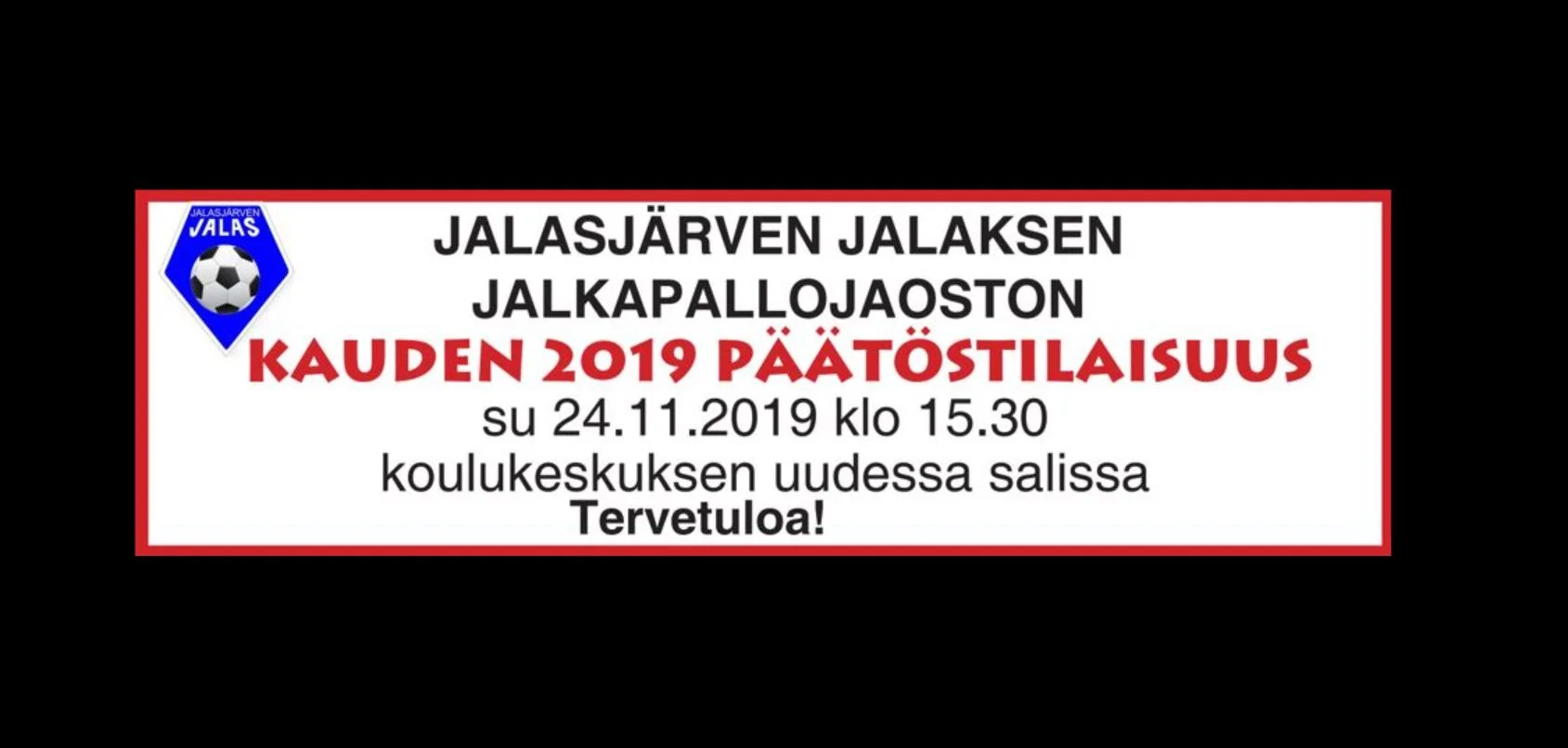 Kauden 2019 päätöstilaisuus 24.11.2019