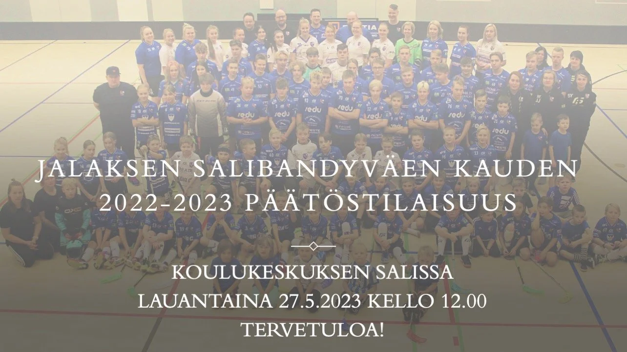 Salibandyväen kauden 2022-2023 päätöstilaisuus