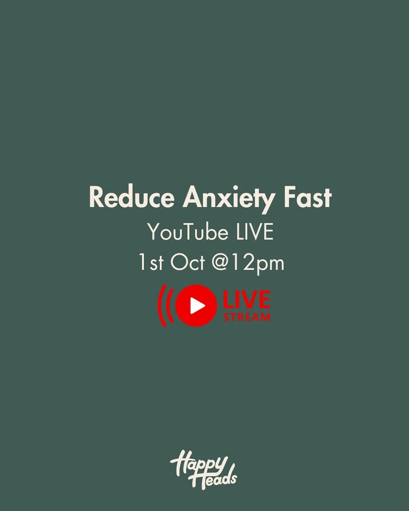Reduce Anxiety Fast - 1st Oct 12pm ✨
Anytime you feel anxious your amygdala is triggered and your nervous system goes into the ancient fight, flight, freeze response (sympathetic nervous system). While in this heightened state, cortisol (the stress h