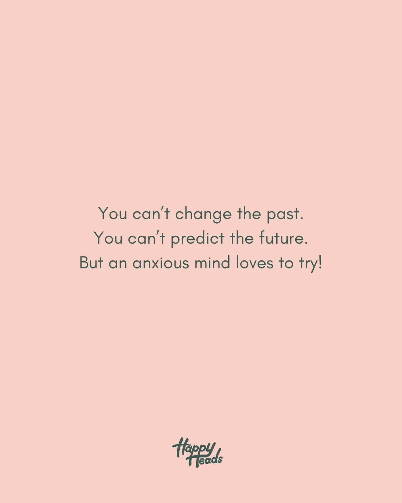 Hands up all my fellow ruminators 👋🏼👋🏼
Two things that create anxiety are ruminating over the past or overthinking the future and an anxious mind will often LOVE to do both.
A healthy amount of ‘reflection’ is fine and quite often w
