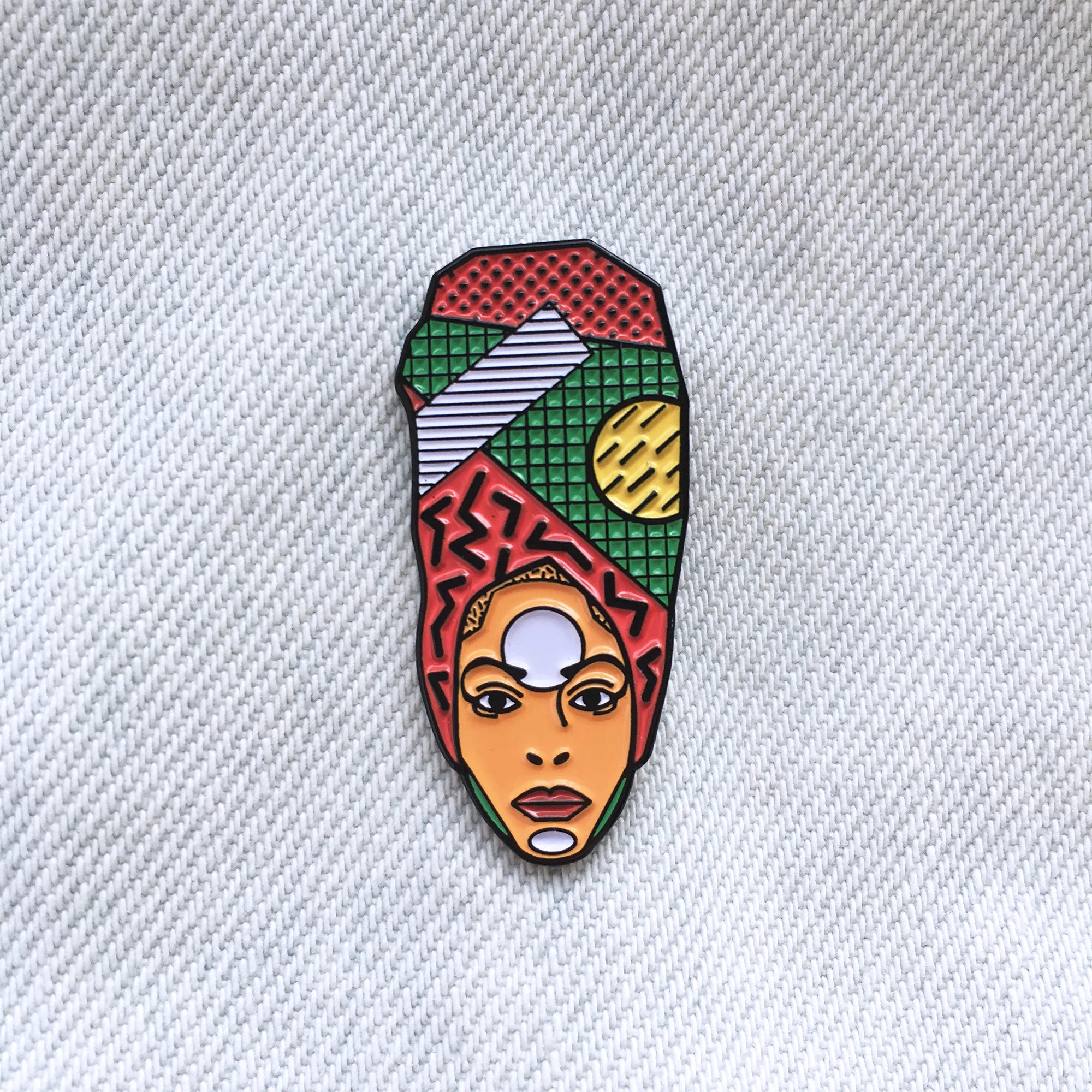 Erykah Badu enamel pin