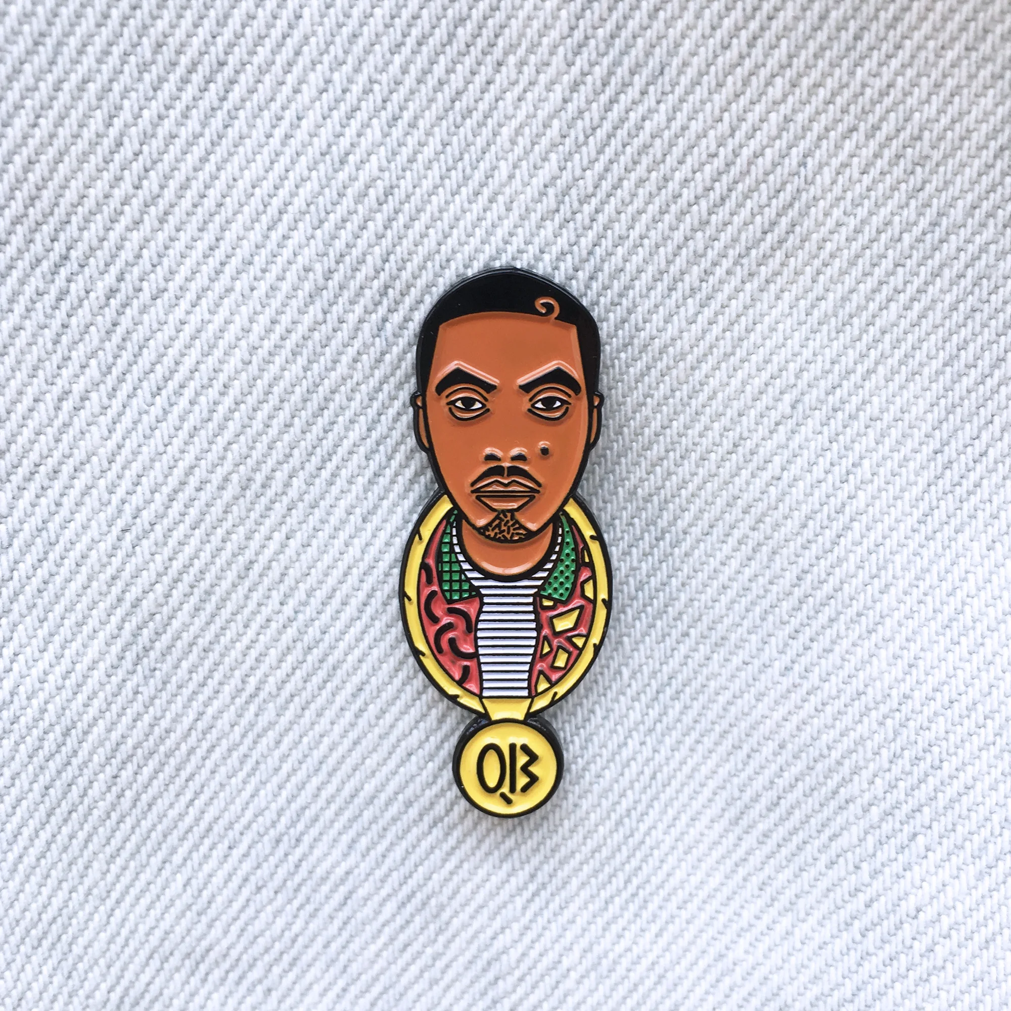Nas enamel pin