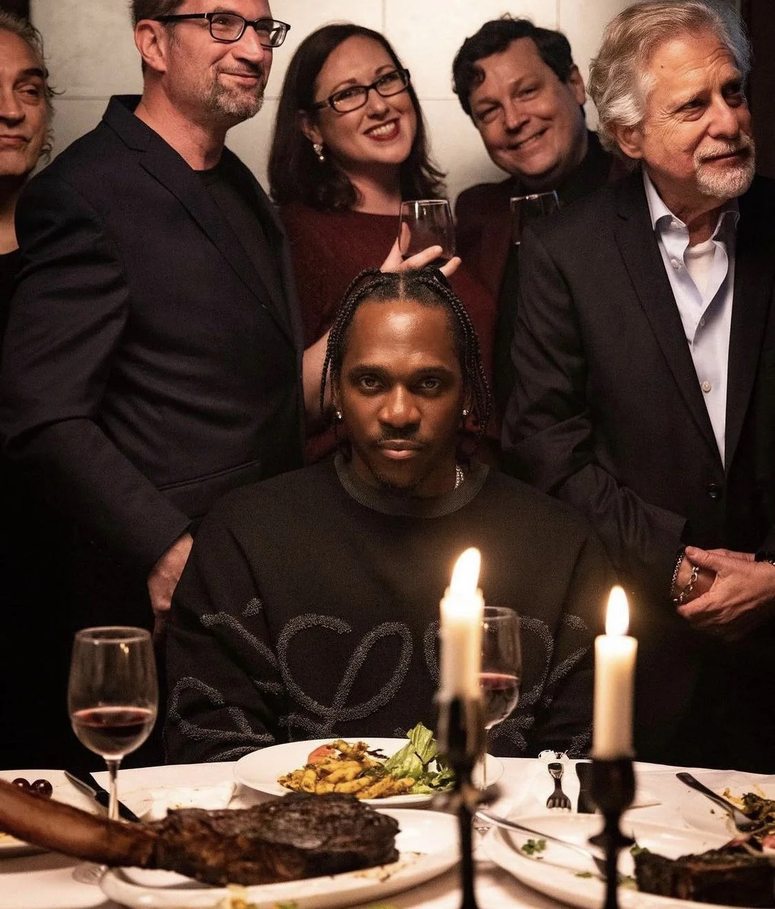 Pusha T "Call My Bluff" video shoot