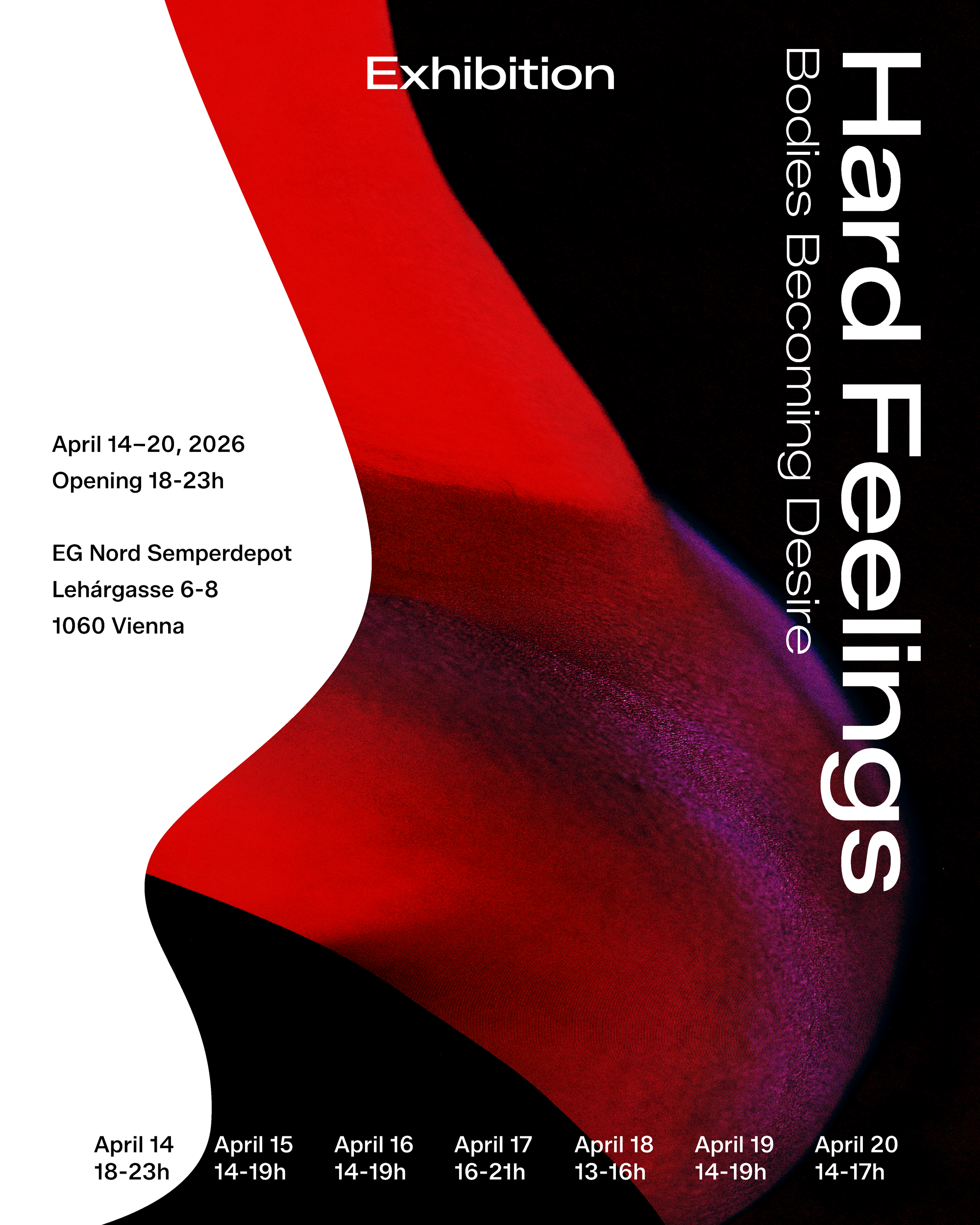 Sofia Zuluaga Hard Feelings Exhibition Flyer