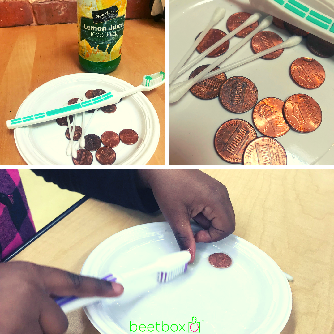 Lemon Juice Coin Polishing 